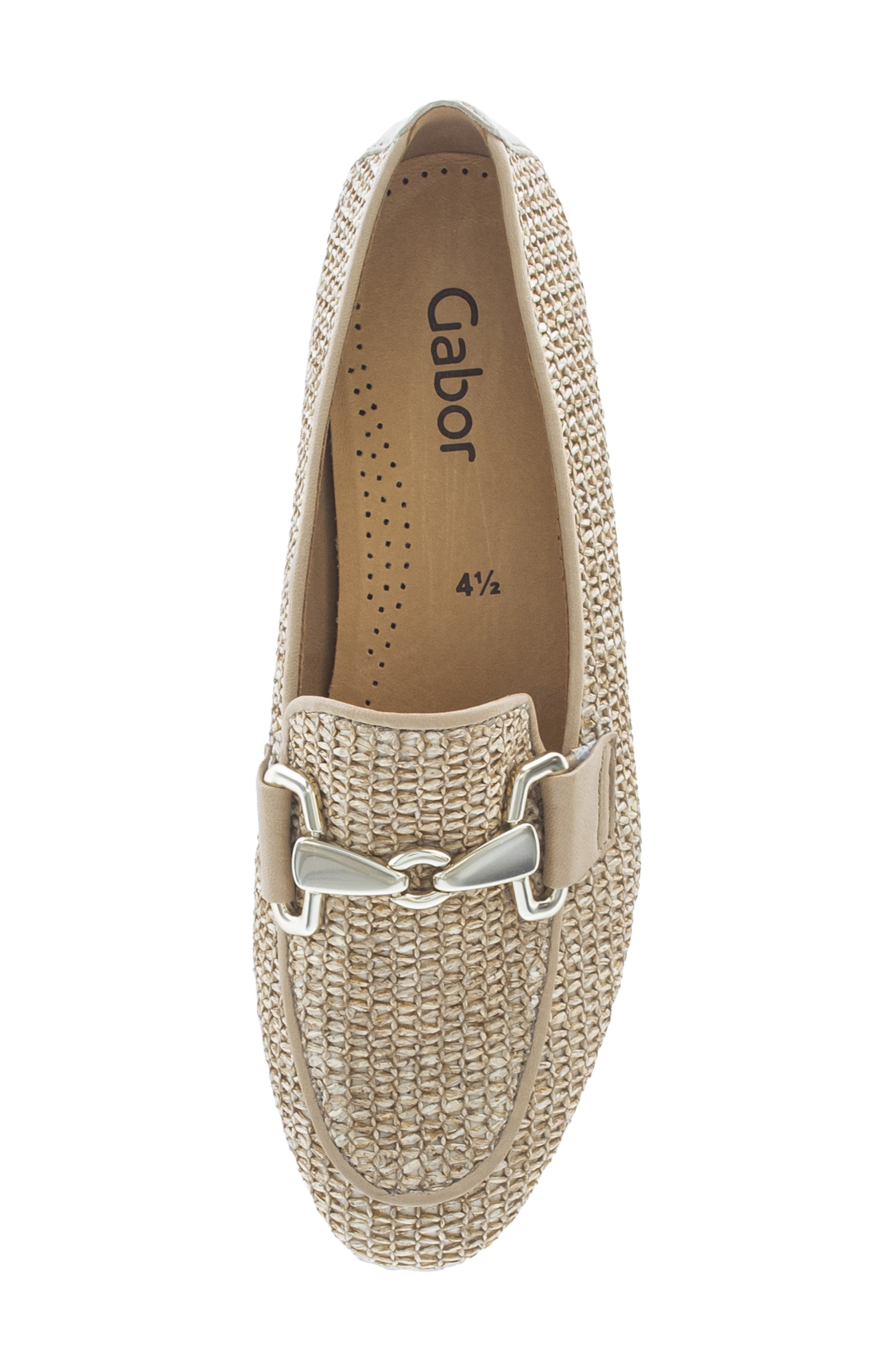 Gabor Woven Bit Loafer, Alternate, color, Sand