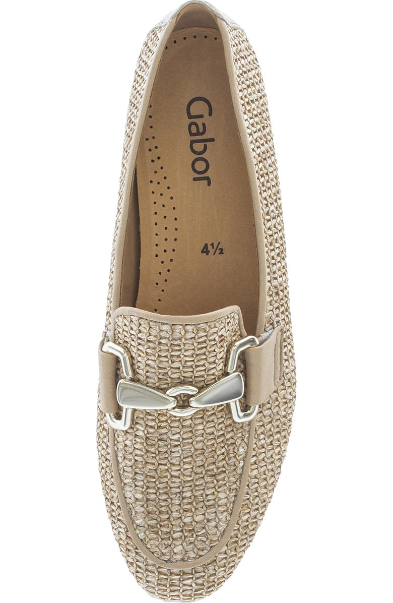 Gabor Woven Bit Loafer, Alternate, color, Sand