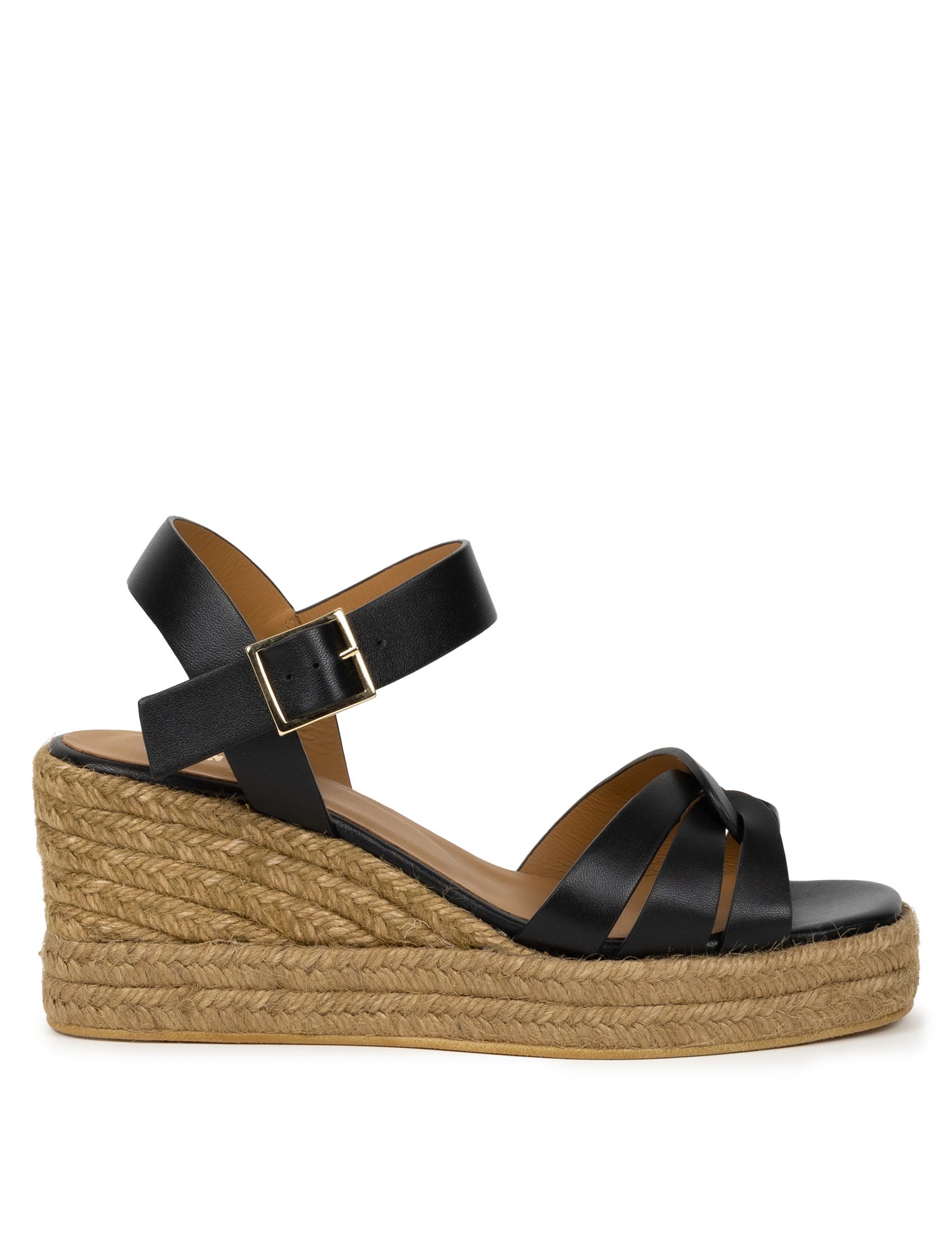 Hisa Espadrille Wedges, Main, color, Passion Black
