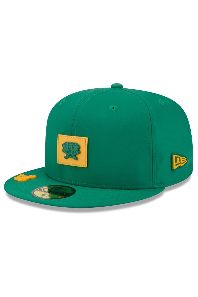 Men's New Era  Green Athletics 2026 Clubhouse Alternate 59FIFTY Fitted Hat, Main, color, Green