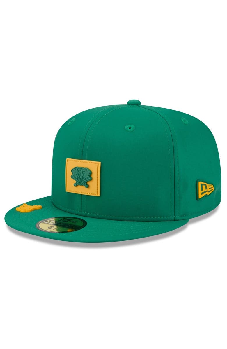 New Era Men's New Era  Green Athletics 2026 Clubhouse Alternate 59FIFTY Fitted Hat, Main, color, Green