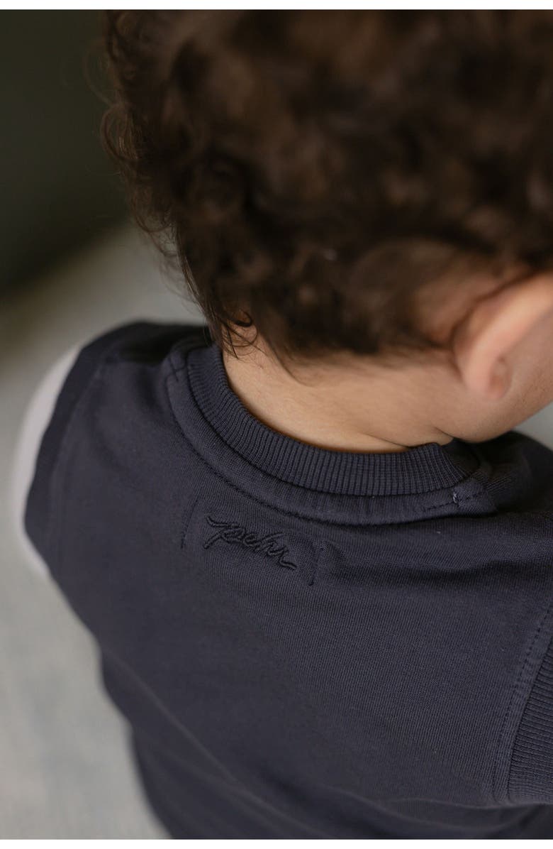 Pehr Organic Cotton French Terry Vest, Alternate, color, Ink Blue