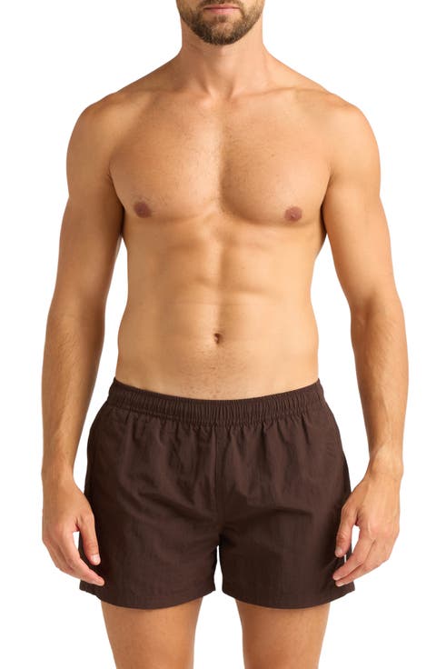 Sebastian Solid 4-Inch Nylon Swim Trunks