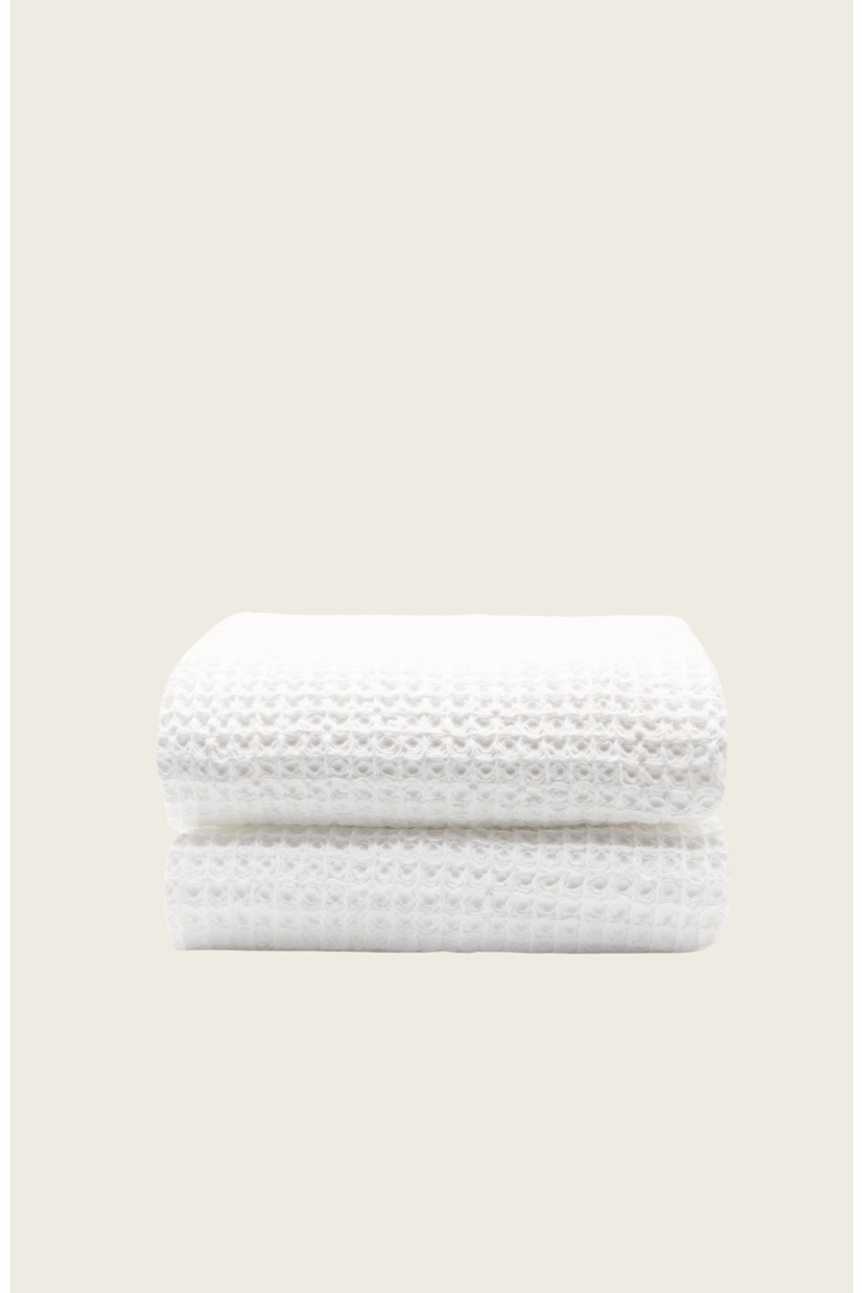 Sedona Waffle Towels, Main, color, White / Bath Towel Set of 2