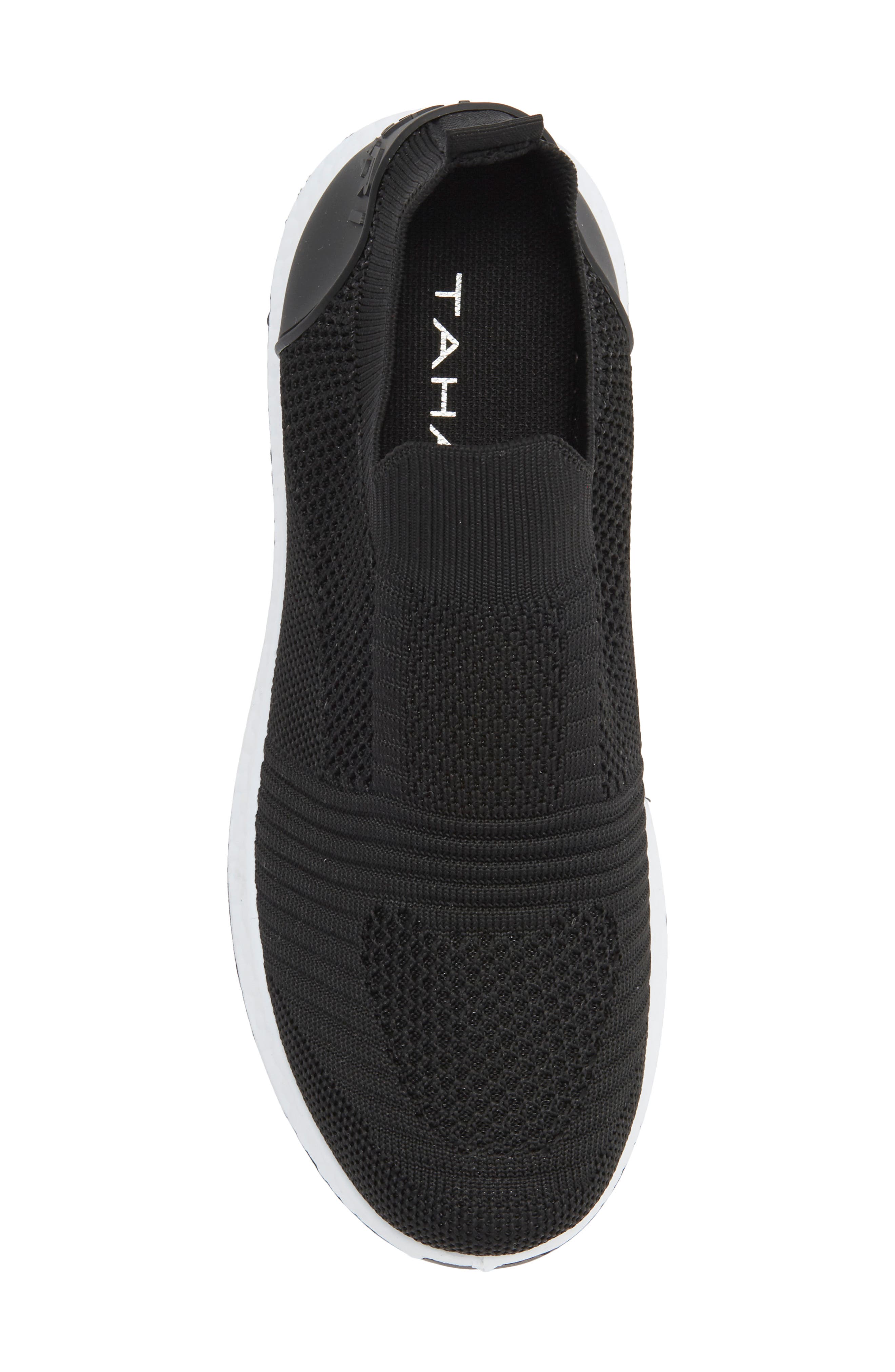 Knit Slip-On Sneaker, Alternate, color, BLACK