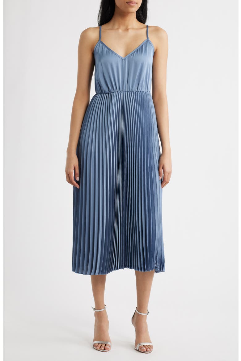 Sweater & Pleated Skirt Two-Piece Set, Alternate, color, SHADOW