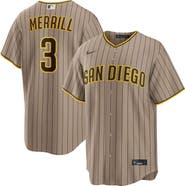 Nike Men's Nike Jackson Merrill Sand San Diego Padres Alternate Replica Jersey
