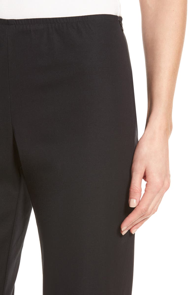 Eileen Fisher Organic Stretch Cotton Twill Ankle Pants, Alternate, color,