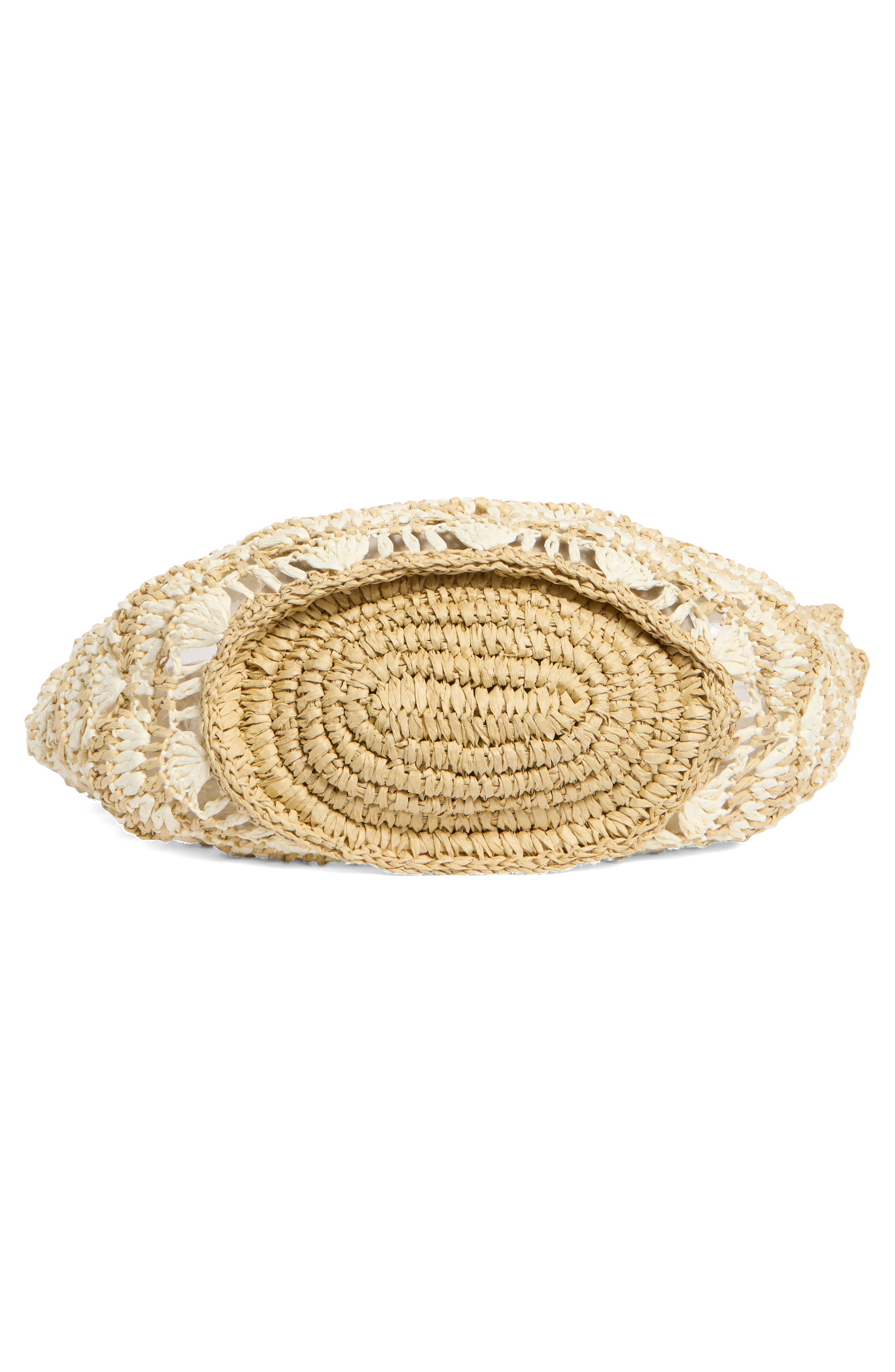 Sam Edelman Laylah Raffia Tote, Alternate, color, Ivory