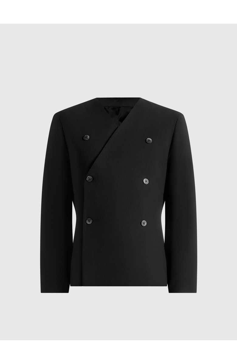 Manière De Voir Timeo Tailored Kimono Blazer, Alternate, color, Black