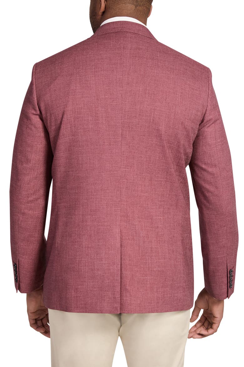 Blake Regular Fit Red Slub Stretch Sport Coat, Alternate, color, RASPBERRY
