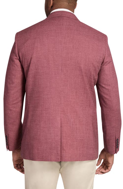 Johnny Bigg Blake Regular Fit Red Slub Stretch Sport Coat