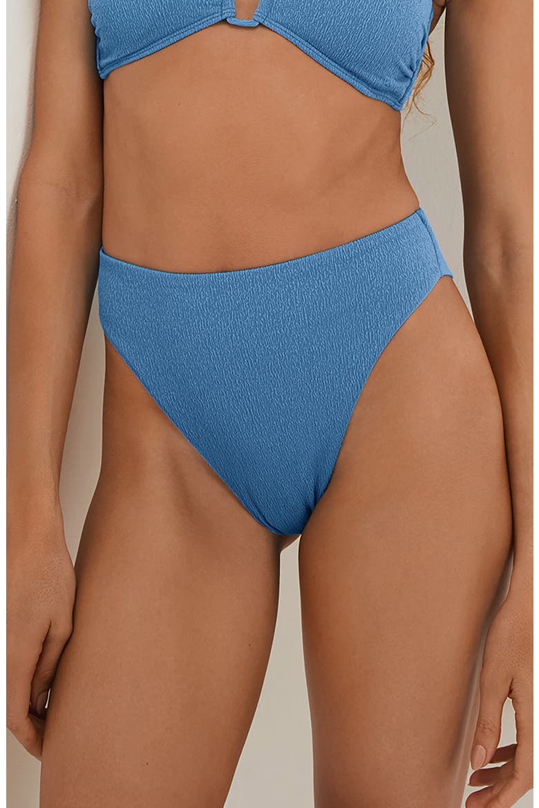 Firenze Gigi Hot High Waist Bikini Bottoms, Main, color, BLUE