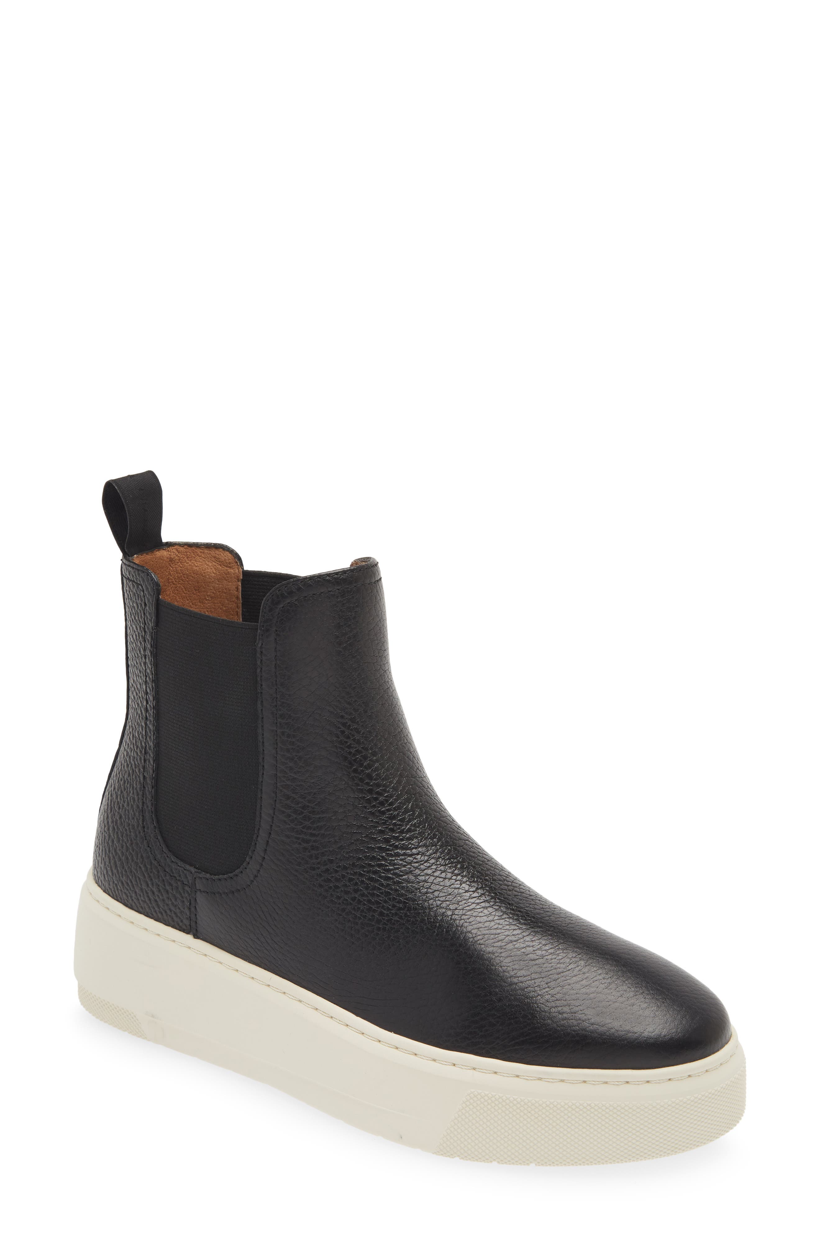 FRANKIE4 Crawford Platform Chelsea Boot, Main, color, Black