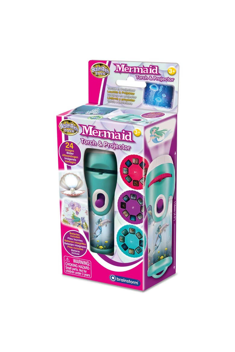 Mermaid Torch & Projector, Ages 3+, Main, color, Multicolored