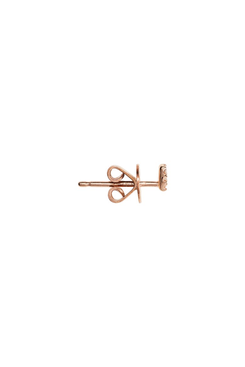 Pavé Diamond V Stud Earrings, Alternate, color, ROSE GOLD