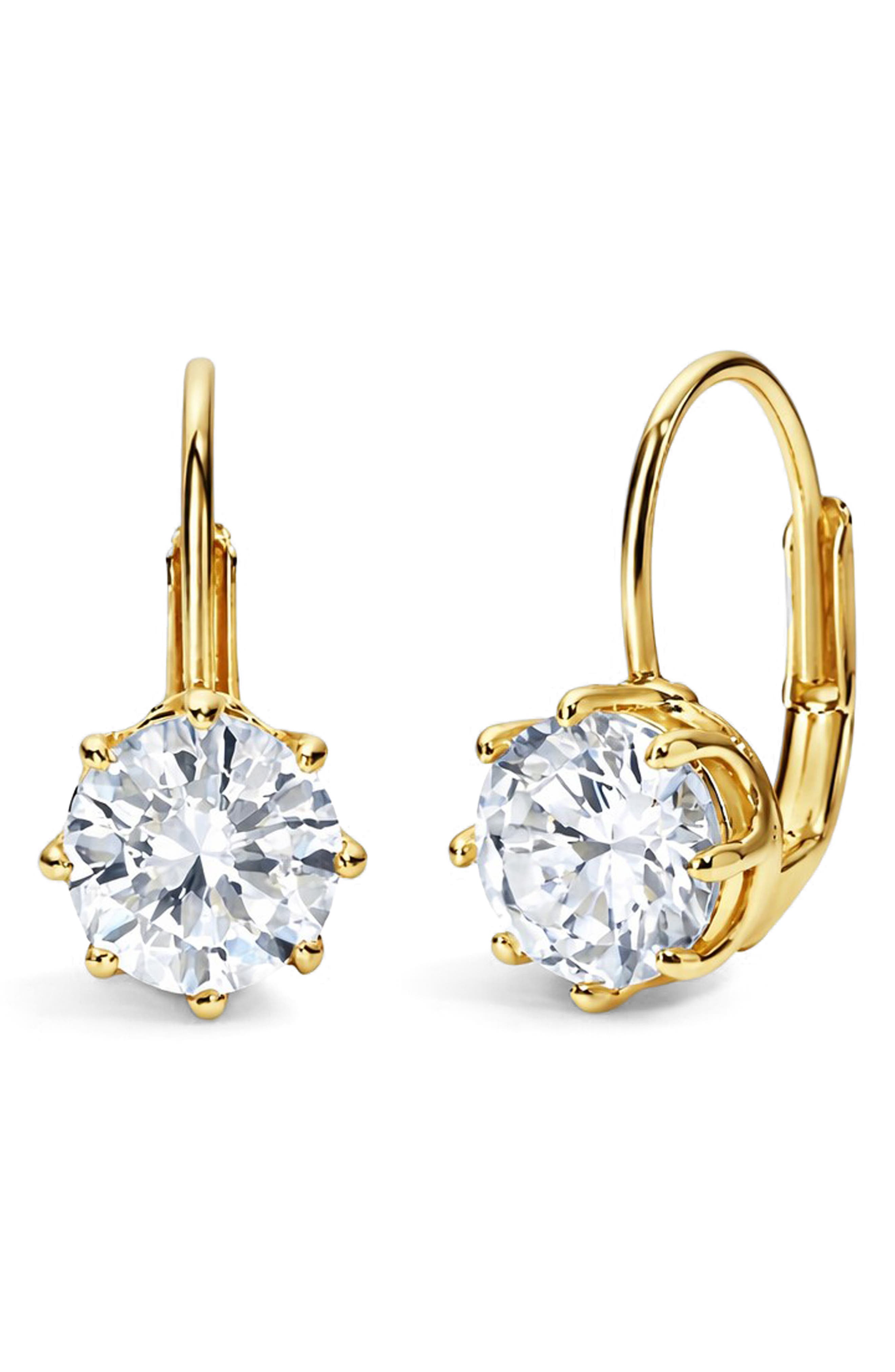 Solitaire Glow Drop Earrings