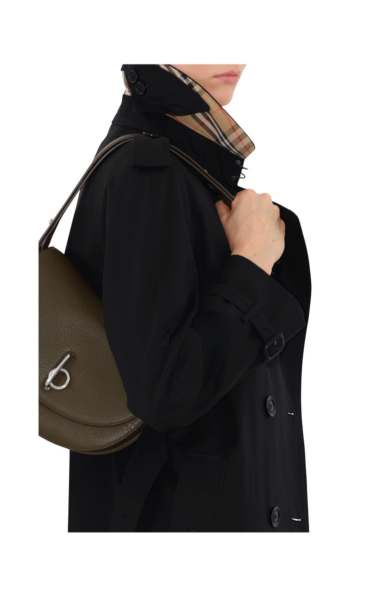 Burberry Long Waterloo Heritage Trench Coat, Alternate, color, Black