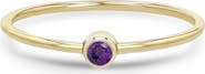 Zoë Chicco 14K Gold Bezel Birthstone Stacking Ring