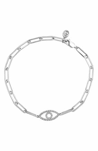 Diamond Evil Eye Chain Bracelet