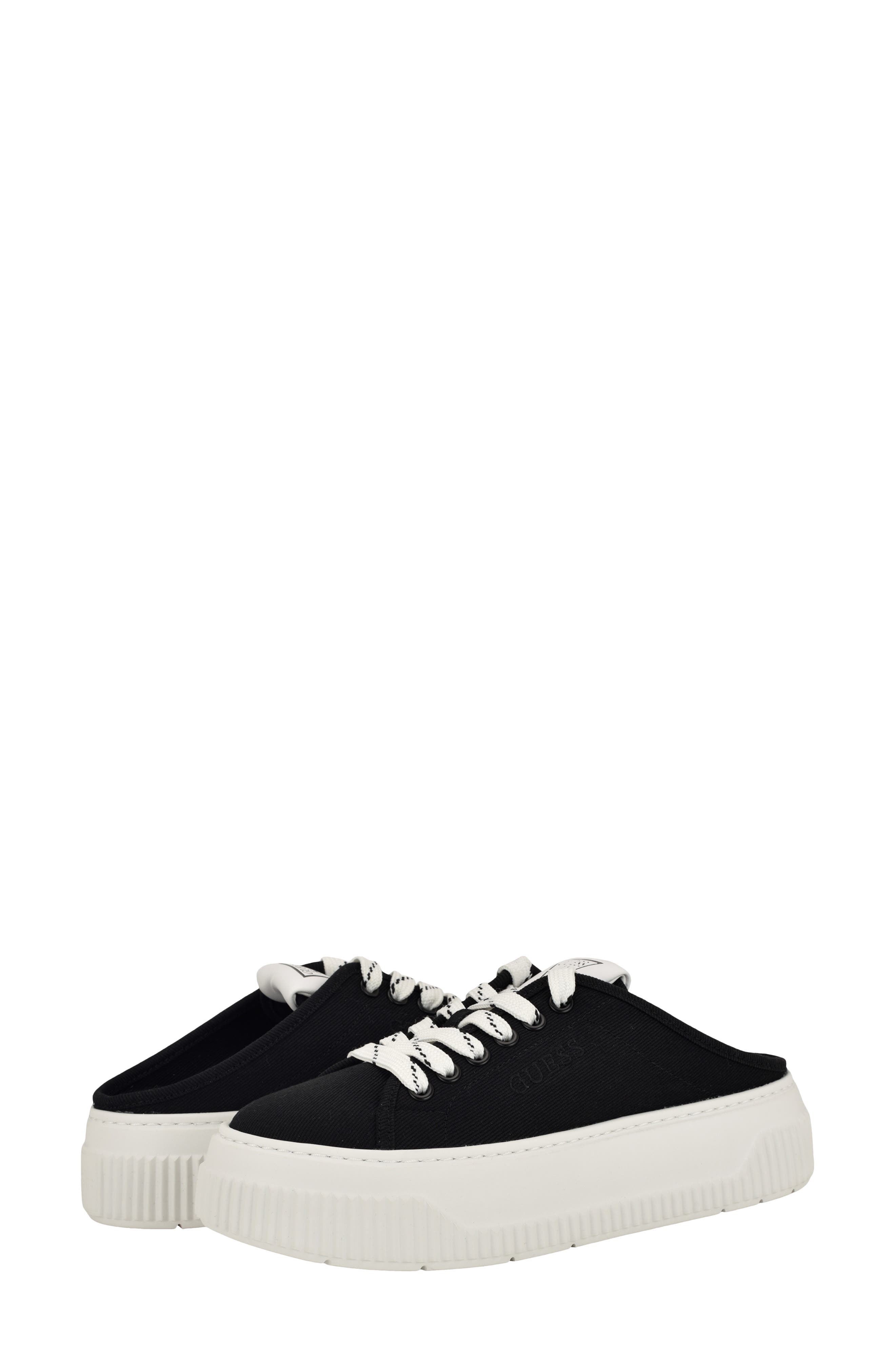 GUESS Nudge Platform Slip-On Sneaker, Alternate, color, Black