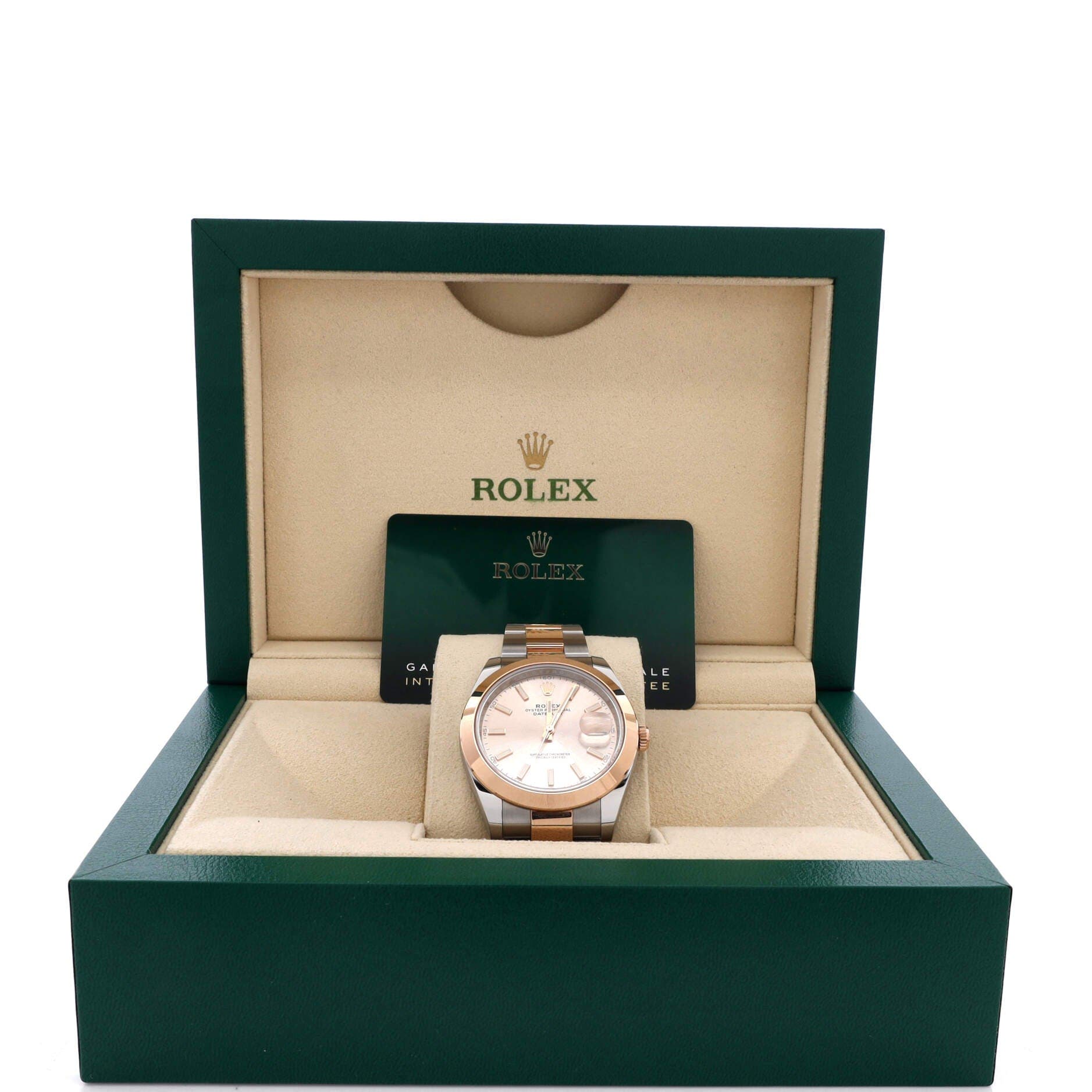 Oyster Perpetual Datejust Automatic Watch Stainless Steel and Rose Gold 41, Alternate, color, Metallic Silver