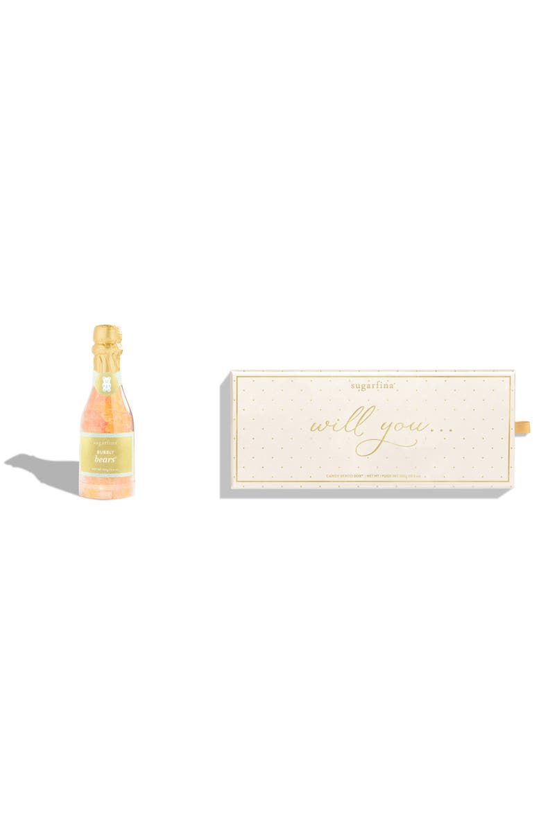 sugarfina Will You Be My Bridesmaid Candy Bento Box & Celebration Bottle Bundle, Main, color,