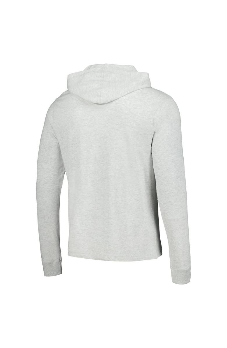 LEAGUE COLLEGIATE WEAR Men's League Collegiate Wear Ash Michigan State Spartans Team Stack Tumble Long Sleeve Hooded T-Shirt, Alternate, color, Ash