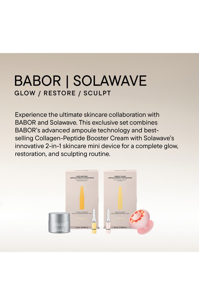 BABOR Glow/Restore/Sculpt BABOR x Solawave 2-in-1 Mini LED Device Set (Nordstrom Exclusive) $354 Value, Alternate, color, 