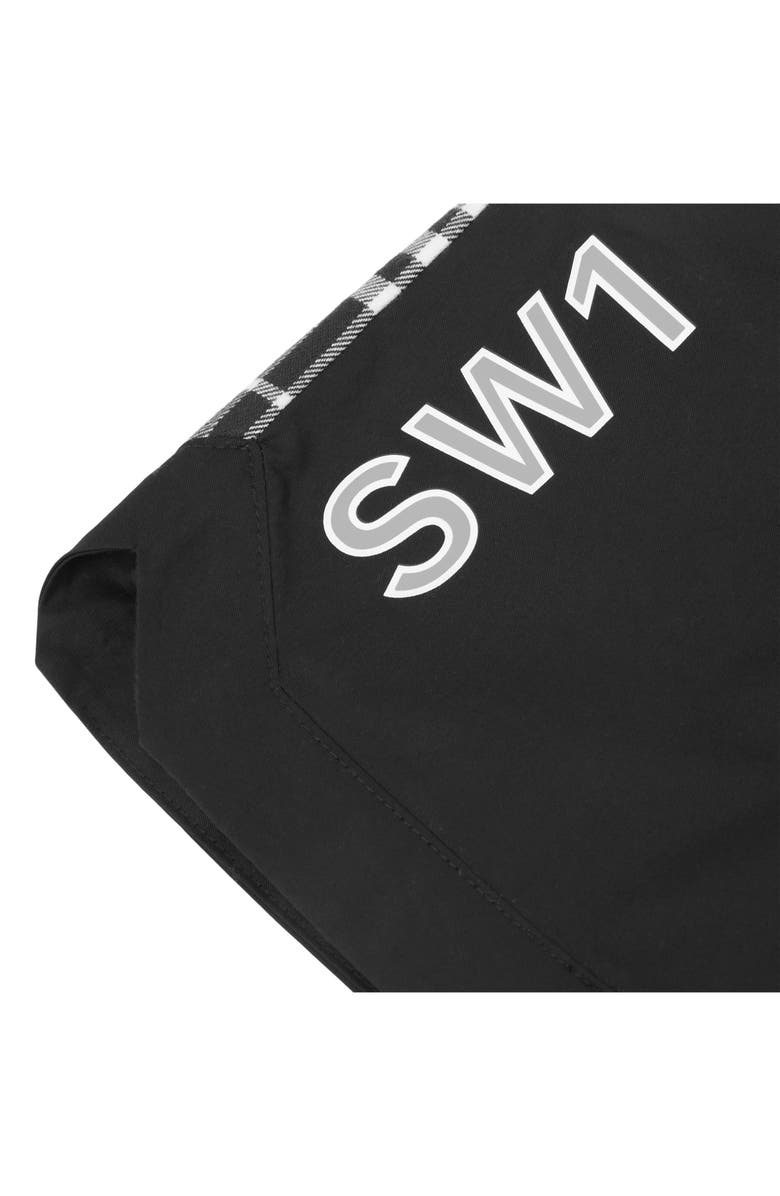 Burberry Kids' Zion Mixed Media Shorts, Alternate, color,