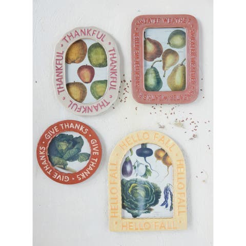 Artisan Embossed Stoneware Photo Frame