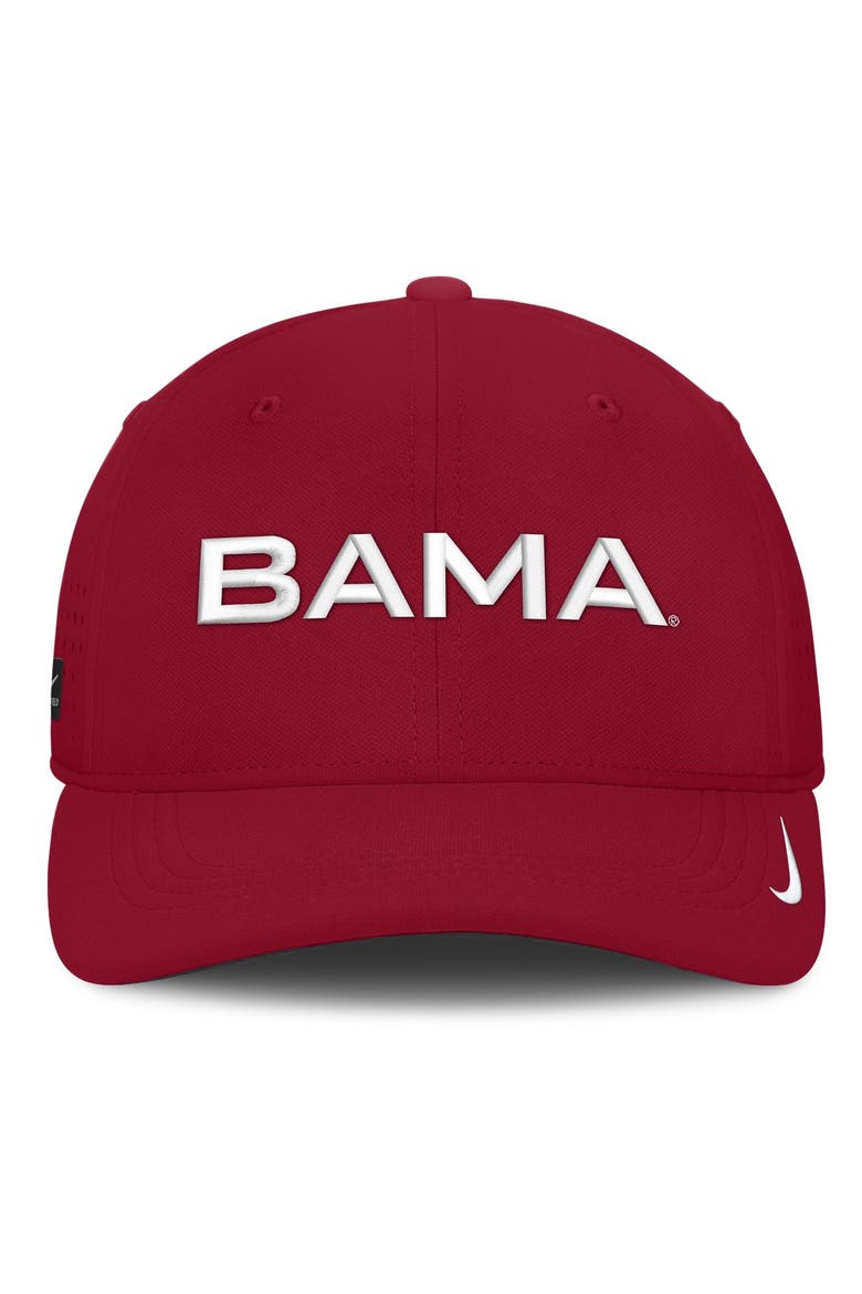 Men's Nike Crimson Alabama Crimson Tide Gameday Aerobill Swooshflex Dri-FIT Hat, Alternate, color, Crimson