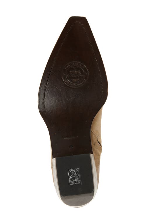 Golden Goose Debbie Pointed Toe Western Boot In Sand