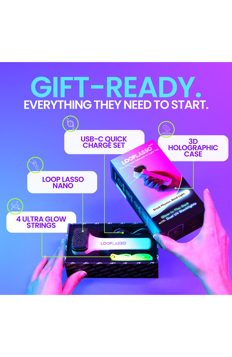 LOOP LASSO <sup
®</sup
NANO Ultimate Interactive Light Toy, Alternate, color,