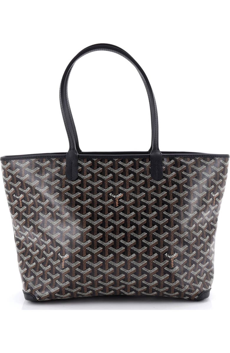 Pre-Owned Goyard Artois Tote Coated Canvas PM, Main, color, Black