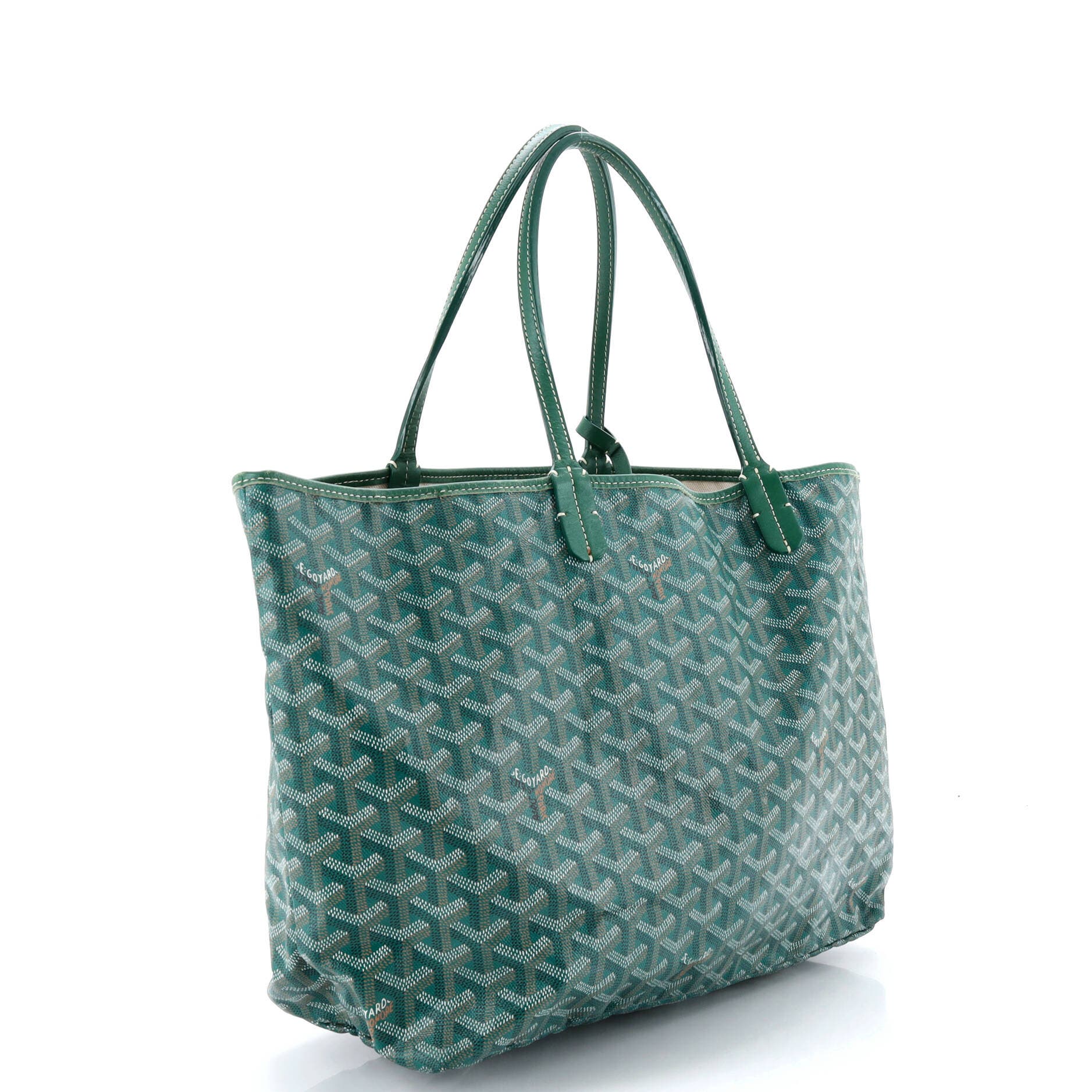 Pre-Owned Goyard Saint Louis Tote Coated Canvas PM, Alternate, color, Green