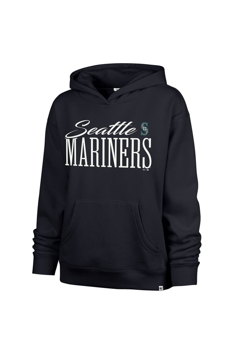 Women's '47  Navy Seattle Mariners Whim Hoodie, Alternate, color, Navy