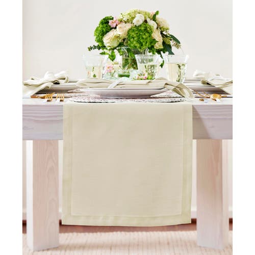 Solino Home Linen Table Runner In Brown