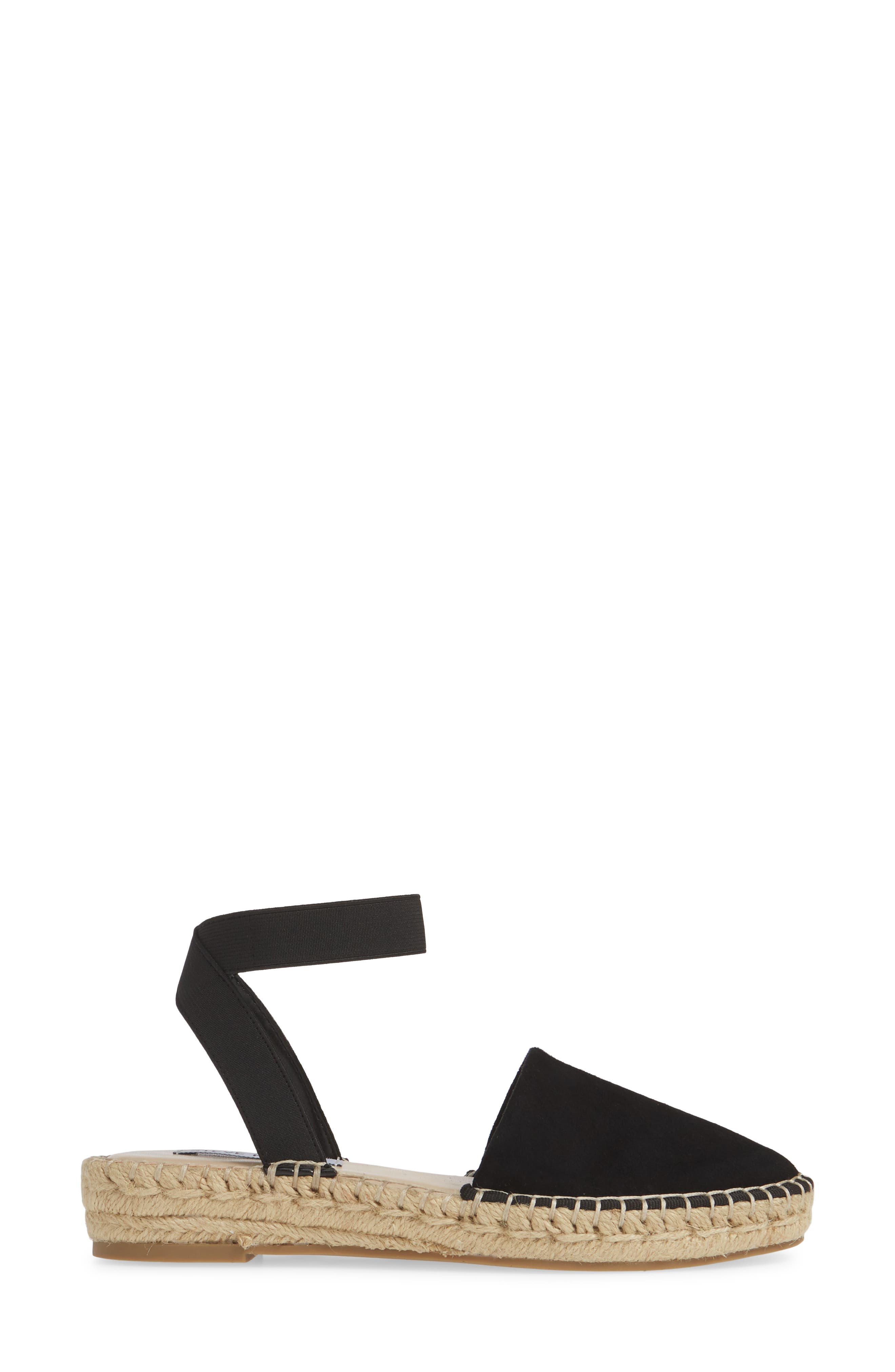 Moment Strappy Espadrille Sandal, Alternate, color, BLACK SUEDE