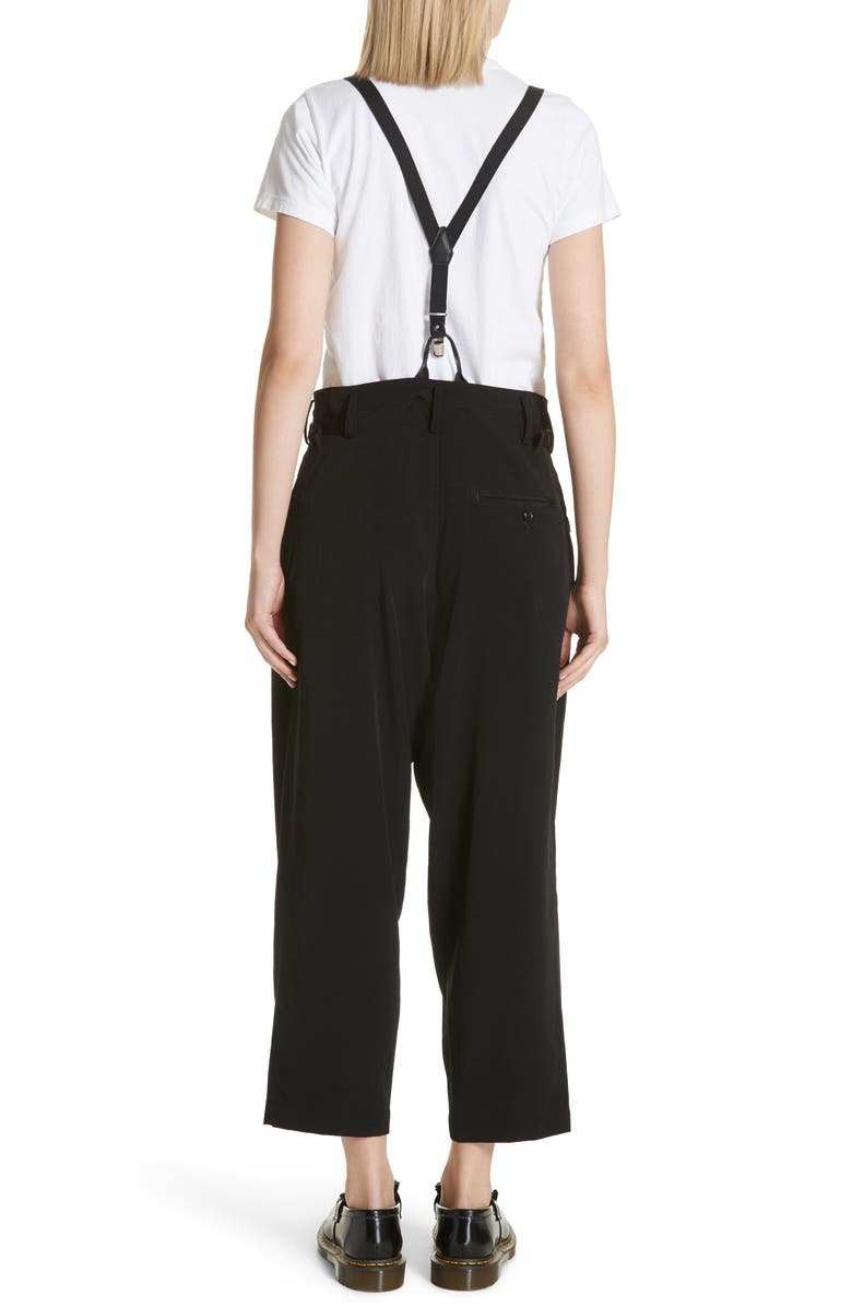 Y's by Yohji Yamamoto Pants with Suspenders, Alternate, color, 