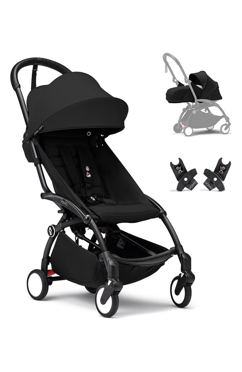 Stokke YOYO³ From Newborn to Toddler Stroller $688 Value, Main, color, Black
