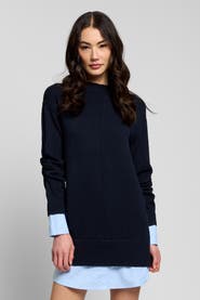 Central Park West Coen Twofer Mockneck Dress