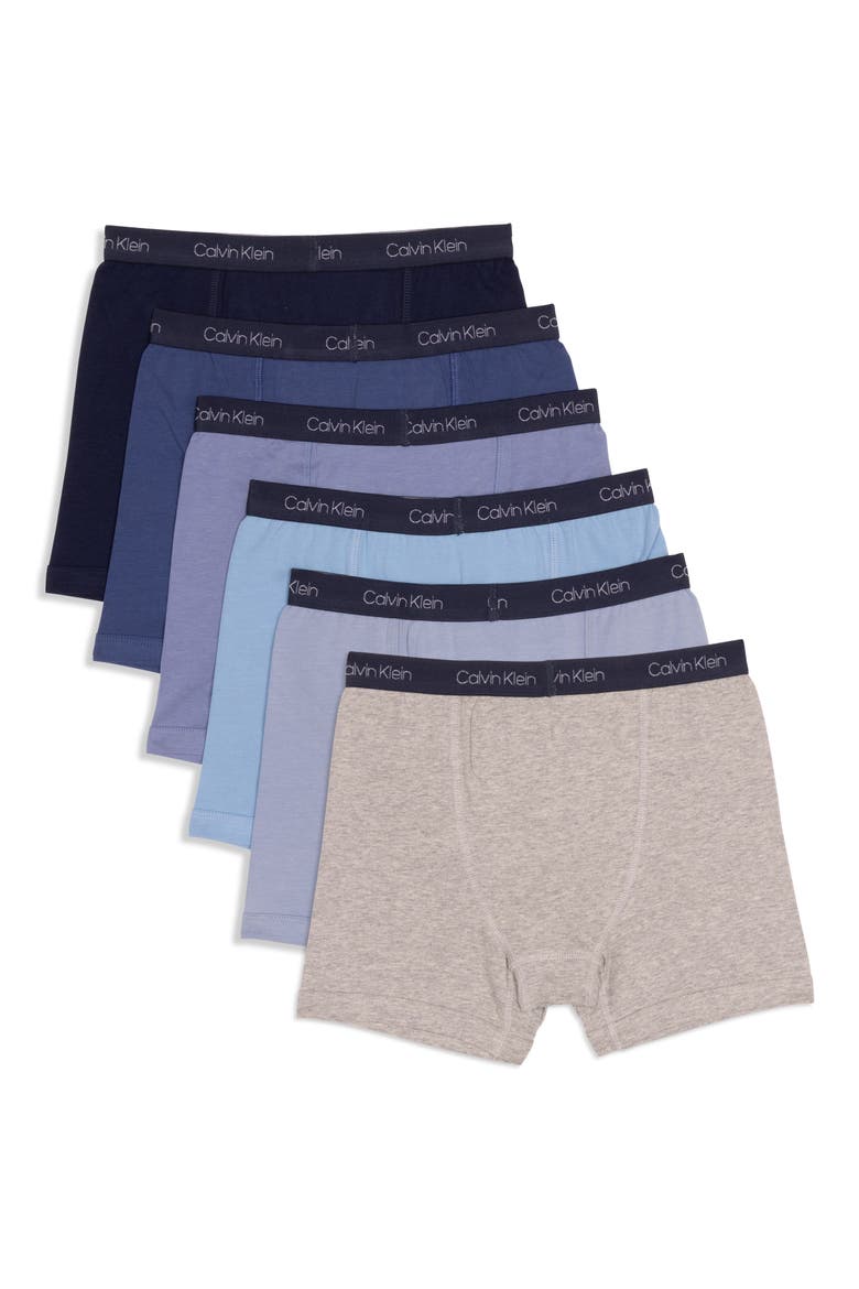 Kids' Assorted 6-Pack Boxer Briefs, Alternate, color, SHADES OF BLUE