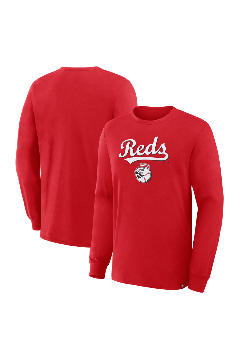 Men's Fanatics Red Cincinnati Reds Lock-Up Legacy Long Sleeve T-Shirt, Main, color, Red