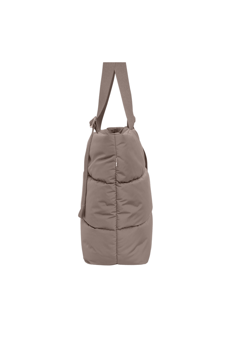 GOT BAG PUFFER TOTE BAG, Alternate, color, Oyster Monochrome
