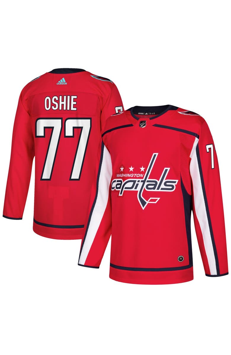 adidas Men's adidas TJ Oshie Red Washington Capitals Authentic Player Jersey, Main, color,