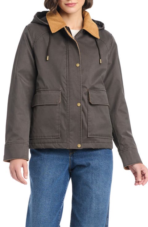 Hooded Waxed Jacket