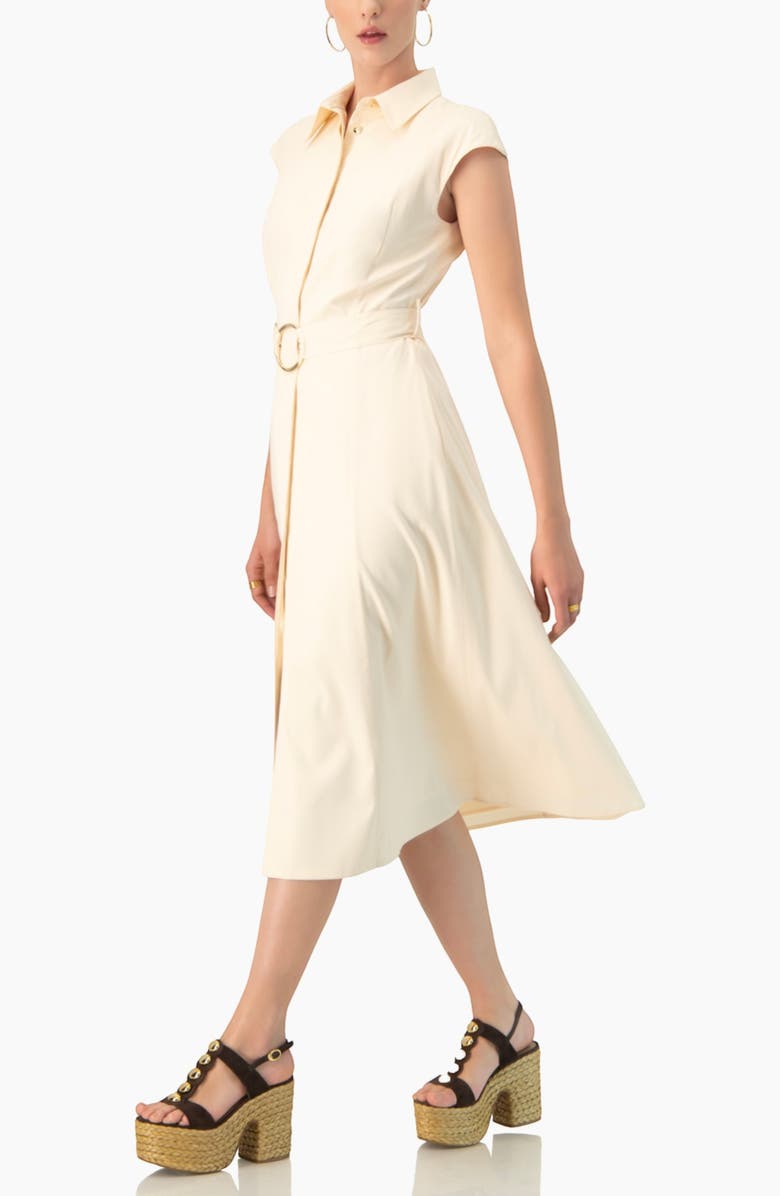 IVONNE Midi Wide Shirt Dress, Alternate, color, Sand
