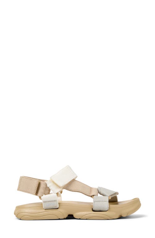 Camper Sandals For Women In Tan/white Multi