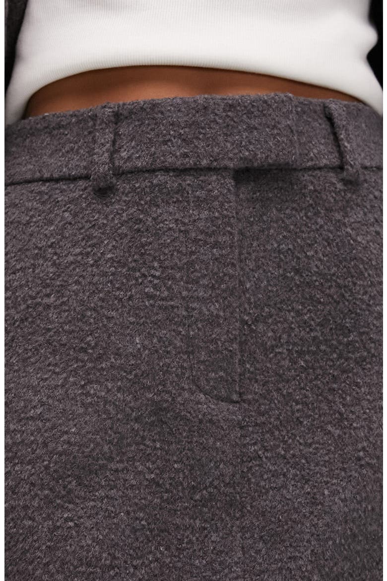 Brushed Miniskirt, Alternate, color, CHARCOAL